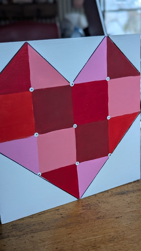 Mini Barn Quilt ~ All about LOVE