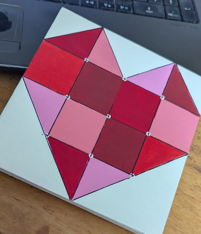Mini Barn Quilt ~ All about LOVE
