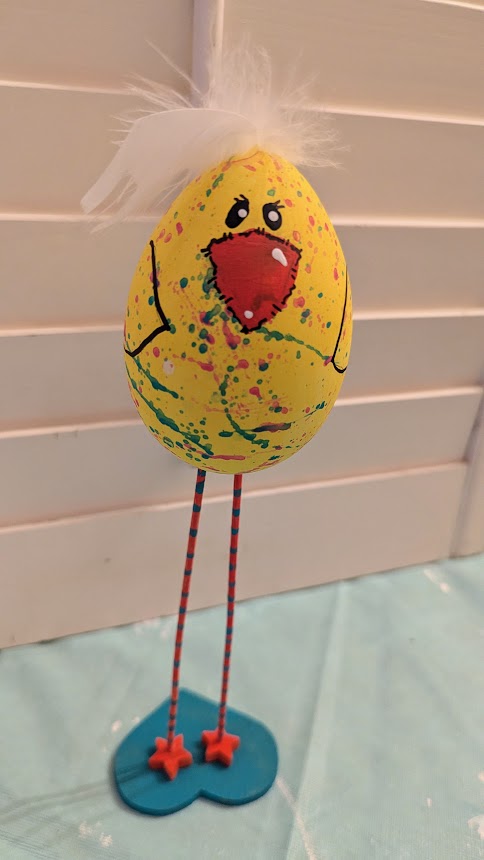 Funky Chicken Craft from an egg